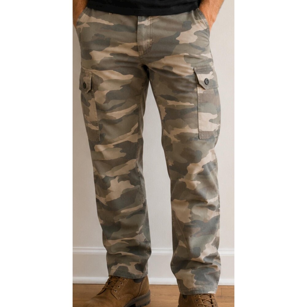 Iron Co Camo Cargo Pants Men’s Size 33x32 Military Camouflage Pants NWT